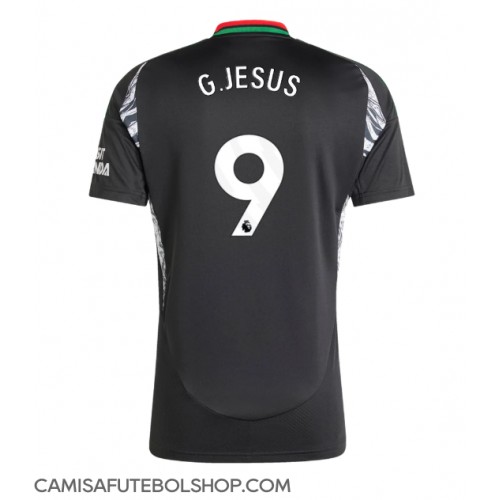 Camisa de time de futebol Arsenal Gabriel Jesus #9 Replicas 2º Equipamento 2024-25 Manga Curta